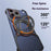 For iPhone 17 Pro Max Case Kickstand Metal Bumper Magnetic Phone Cover - Black  /  Red - 5