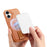 CASENEO For iPhone 17 Magnetic Case Wristband PU Leather + PC Shockproof Phone Cover - Brown - 4