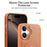 CASENEO For iPhone 17 Magnetic Case Wristband PU Leather + PC Shockproof Phone Cover - Brown - 5