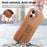 CASENEO For iPhone 17 Magnetic Case Wristband PU Leather + PC Shockproof Phone Cover - Brown - 7
