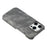 For iPhone 16 Pro Magnetic Case Denim Cloth Texture Leather + PC Shockproof Phone Cover - Dark Grey - 5