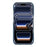For iPhone 18 Pro Max / 17 Pro Max Magnetic Case Denim Cloth Texture Leather + PC Shockproof Phone Cover - Dark Blue - 2