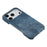 For iPhone 18 Pro Max / 17 Pro Max Magnetic Case Denim Cloth Texture Leather + PC Shockproof Phone Cover - Dark Blue - 4