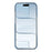 For iPhone Air Magnetic Case Denim Cloth Texture Leather + PC Shockproof Phone Cover - Grey Blue - 2