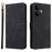 For vivo V60 Lite 4G  /  5G Case Wallet RFID Blocking PU Leather Phone Cover Stand with Strap - Black - 1