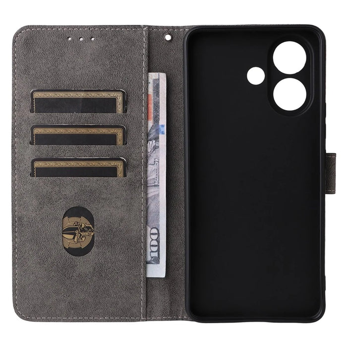 For vivo V60 Lite 4G  /  5G Case Wallet RFID Blocking PU Leather Phone Cover Stand with Strap - Black - 3