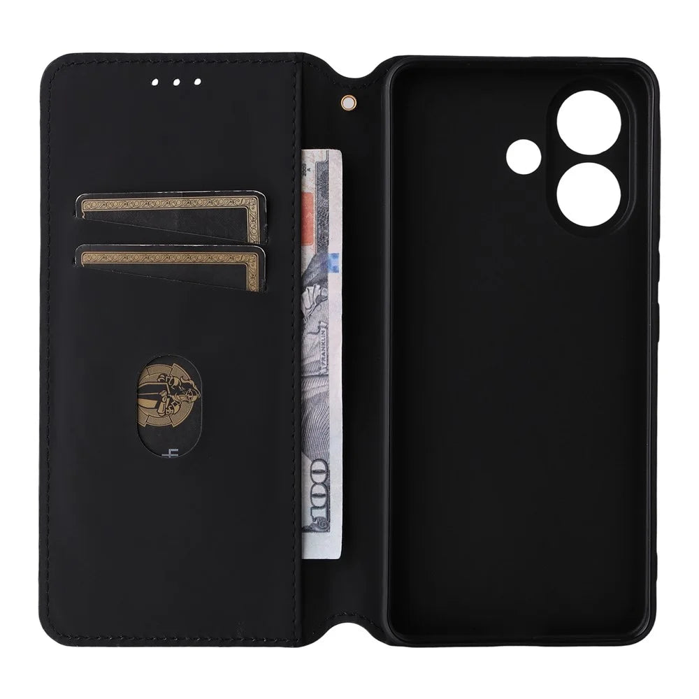 For vivo V60 Lite 4G  /  5G Case Wallet Rhombus Imprinted Leather Phone Cover - Silver - 3