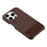 For iPhone 15 Pro Max Case PU Leather + PC Splicing Anti-Slip Phone Cover - Dark Brown - 4