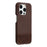 For iPhone 12 / 12 Pro Case PU Leather + PC Splicing Anti-Slip Phone Cover - Dark Brown - 1