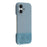 For iPhone 17 Case PU Leather + PC Splicing Anti-Slip Phone Cover - Baby Blue - 1
