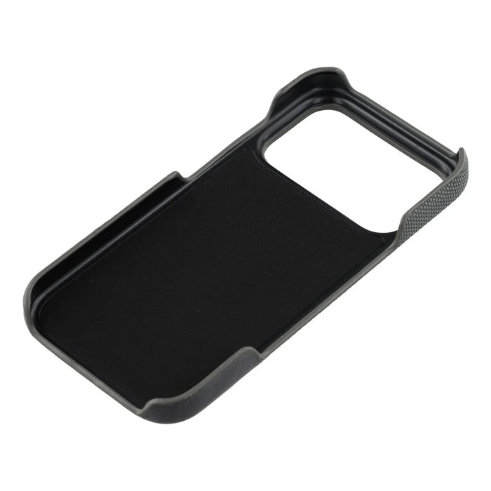 For iPhone 18 Pro / 17 Pro Case PU Leather + PC Splicing Anti-Slip Phone Cover - Grey - 6