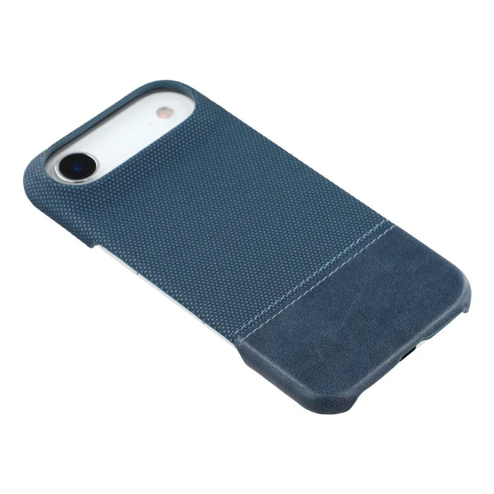 For iPhone Air Case PU Leather + PC Splicing Anti-Slip Phone Cover - Blue - 4
