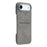 For iPhone Air Case Skin-Touch Leather + PC Phone Cover with Card Slot - Grey - 3