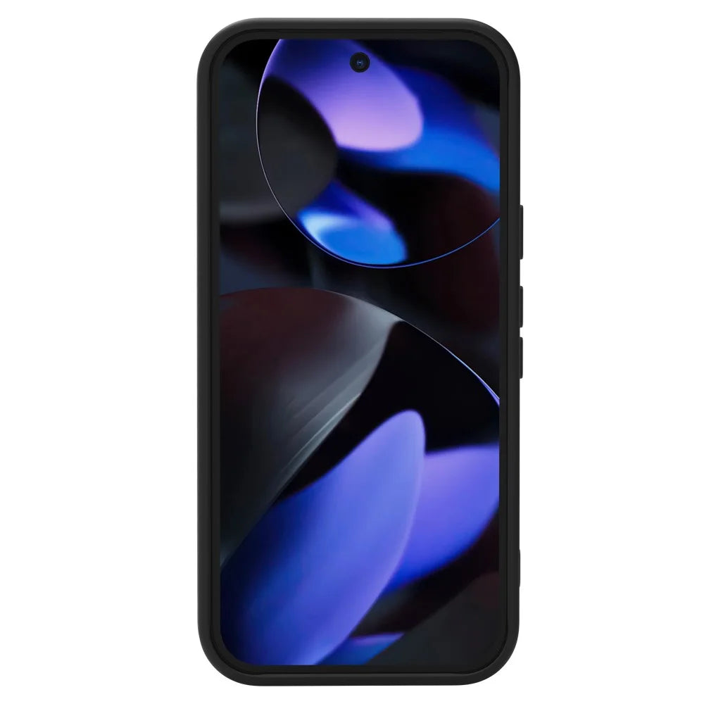 LEREACH Le-Chic Series For Google Pixel 10 Pro XL / 9 Pro XL Magnetic Case Kickstand TPU + PC Phone Cover - Black - 4