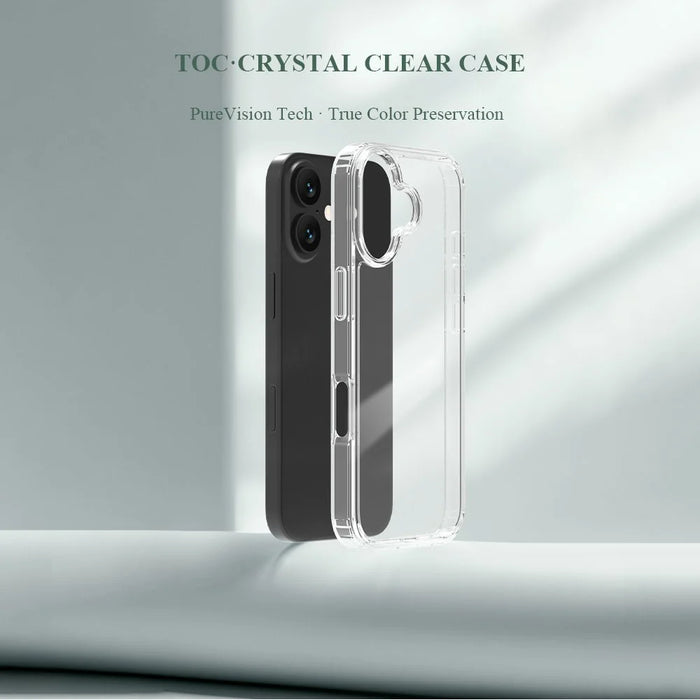 LEREACH TOC Series for iPhone 17 Case TPU + Acrylic Phone Cover - Transparent - 7