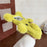For iPhone 17 Pro Case 3D Bear Faux Fur Fluffy Inner TPU Phone Cover - Yellow - 3