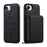 LC.IMEEKE L6 For iPhone 17e / 16e Magnetic Case Detachable Zipper Wallet Leather Coated PC + TPU Phone Cover - Black - 4