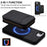 LC.IMEEKE L6 For iPhone 17e / 16e Magnetic Case Detachable Zipper Wallet Leather Coated PC + TPU Phone Cover - Black - 5