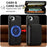 LC.IMEEKE L6 For iPhone 17e / 16e Magnetic Case Detachable Zipper Wallet Leather Coated PC + TPU Phone Cover - Black - 6