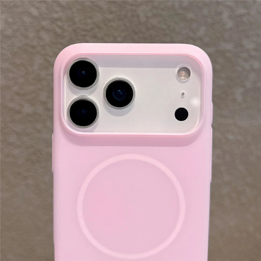 For iPhone 17 Pro Case Compatible with MagSafe Candy Color PC Phone Back Cover with Ring Strap - Blue - 5