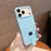 For iPhone 17 Pro Max Case Compatible with MagSafe Candy Color PC Phone Back Cover with Ring Strap - Blue - 1