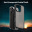 For iPhone 16 Pro Case Skin Touch Matte Anti Drop TPU PC Phone Back Cover - Black - 3