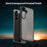For Samsung Galaxy S25+  /  S24+ Case Skin Touch Matte Anti Drop TPU PC Phone Back Cover - Black - 4