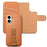 CASENEO For iPhone 17 Magnetic Case RFID Blocking Wallet Detachable Leather Phone Cover with Wristband - Brown - 3