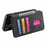 CASENEO MW-03 For iPhone 18 Pro Max / 17 Pro Max Case with Detachable Wallet Leather + TPU Phone Cover - Black - 4