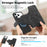 CASENEO MW-03 For iPhone 18 Pro Max / 17 Pro Max Case with Detachable Wallet Leather + TPU Phone Cover - Black - 7