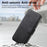 CASENEO MW-03 For iPhone Air Case with Detachable Wallet Leather + TPU Phone Cover - Black - 4