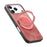 For iPhone 17 Pro Phone Case with Rotating Kickstand Stress Relief Retro Leather Back Cover - Pink - 4