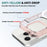 For iPhone 16 Pro Max Case Compatible with MagSafe PC + TPU Clear Phone Cover with Tempered Glass Screen Protector - Pink - 4