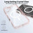 For iPhone 16 Plus Case Compatible with MagSafe PC + TPU Clear Phone Cover with Tempered Glass Screen Protector - Pink - 2