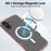 For iPhone 16 Plus Case Compatible with MagSafe PC + TPU Clear Phone Cover with Tempered Glass Screen Protector - Pink - 6