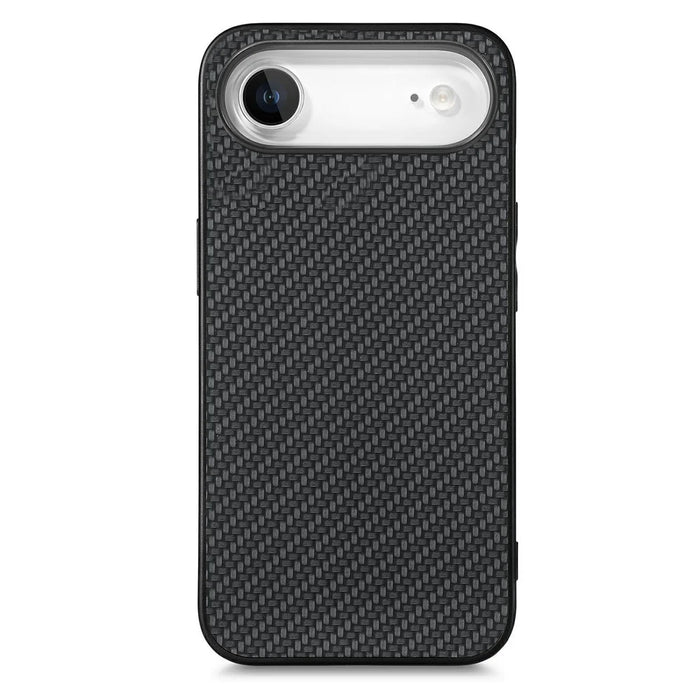 For iPhone Air Case Carbon Fiber Texture PU Leather + PC + TPU Phone Cover - Black - 2
