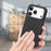 For iPhone 17 Pro Max Case Carbon Fiber Texture PU Leather + PC + TPU Phone Cover - Black - 6