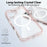 For iPhone 16 Case Compatible with MagSafe PC + TPU Clear Phone Cover with Tempered Glass Screen Protector - Pink - 3