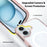 For iPhone 16 Case Compatible with MagSafe PC + TPU Clear Phone Cover with Tempered Glass Screen Protector - Pink - 6