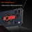 For iPhone 17 Pro Magnetic Case Aluminum Alloy Framless Phone Cover with Kickstand / Lens Protector - Orange - 5