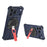 For iPhone 17 Pro Max Magnetic Case Aluminum Alloy Framless Phone Cover with Kickstand / Lens Protector - Blue - 1
