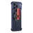 For iPhone 17 Pro Max Magnetic Case Aluminum Alloy Framless Phone Cover with Kickstand / Lens Protector - Blue - 2