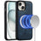 LC.IMEEKE L6 For iPhone 14 / 13 Case PU Leather Coated PC TPU Phone Cover Compatible with MagSafe - Blue - 1