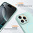 For iPhone 16 Pro Max Magnetic Case PC + TPU Phone Cover with Tempered Glass Screen Film - Blue - 3