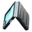 For Samsung Galaxy Z Flip7 5G Case Down Jacket PU Leather + PC Shockproof Phone Cover - Black - 5