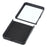 For Samsung Galaxy Z Flip7 5G Case Down Jacket PU Leather + PC Shockproof Phone Cover - Black - 7