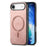 For iPhone Air Leather Back Case Compatible with MagSafe Skin-touch Phone Cover - Pink - 1