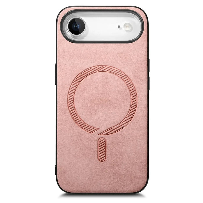 For iPhone Air Leather Back Case Compatible with MagSafe Skin-touch Phone Cover - Pink - 2