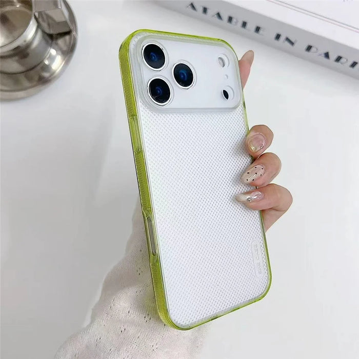 For iPhone 18 Pro / 17 Pro Case 3 in 1 Clear Shockproof TPU PC Phone Back Cover - Green - 2
