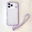 For iPhone 18 Pro Max / 17 Pro Max Case 3 in 1 Clear Shockproof TPU PC Phone Back Cover with Wrist Strap - Purple - 2